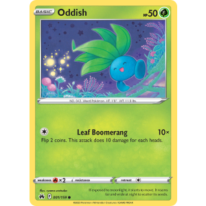 Oddish 1/159 Pokemon TCG Sword & Shield Crown Zenith