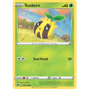 Sunkern 7/159 Pokemon TCG Sword & Shield Crown Zenith