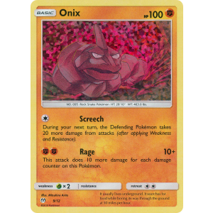  Onix 9/12 Pokemon TCG Other McDonald's Collection 2019