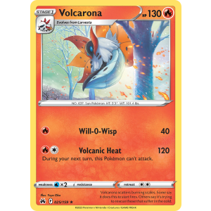 Volcarona 25/159 Pokemon TCG Sword & Shield Crown Zenith