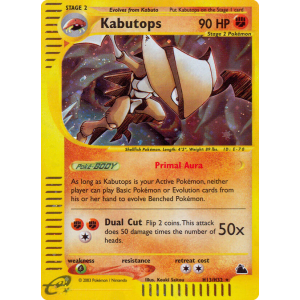 Rare Holo Kabutops H13/144 Pokemon TCG E-Card Skyridge