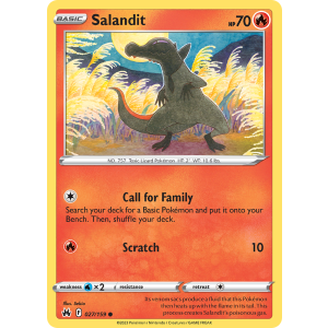 Salandit 27/159 Pokemon TCG Sword & Shield Crown Zenith