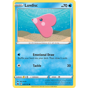 Luvdisc 35/159 Pokemon TCG Sword & Shield Crown Zenith