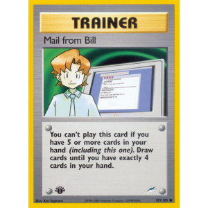 Mail from Bill 105/105 Pokemon TCG Neo Neo Destiny