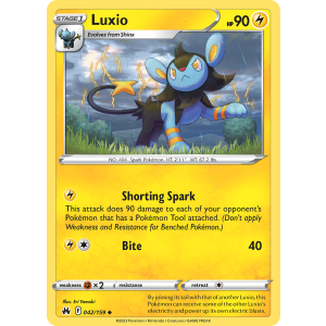 Luxio 42/159 Pokemon TCG Sword & Shield Crown Zenith