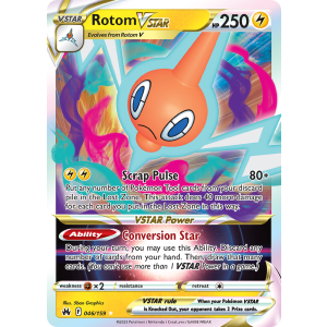 Rare Holo VSTAR Rotom VSTAR 46/159 Pokemon TCG Sword & Shield Crown Zenith