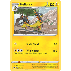 Heliolisk 50/159 Pokemon TCG Sword & Shield Crown Zenith