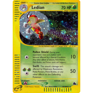 Rare Holo Ledian H14/144 Pokemon TCG E-Card Skyridge