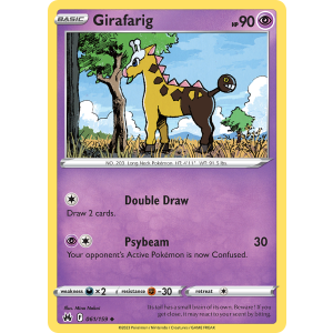 Girafarig 61/159 Pokemon TCG Sword & Shield Crown Zenith