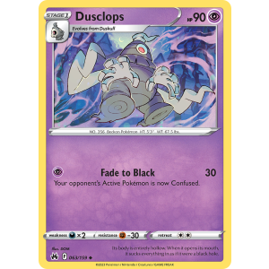 Dusclops 63/159 Pokemon TCG Sword & Shield Crown Zenith