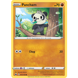 Pancham 72/159 Pokemon TCG Sword & Shield Crown Zenith