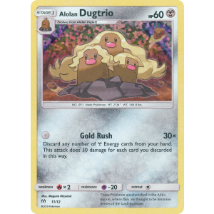  Alolan Dugtrio 11/12 Pokemon TCG Other McDonald's Collection 2019