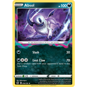 Rare Holo Absol 76/159 Pokemon TCG Sword & Shield Crown Zenith