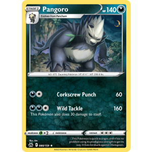 Pangoro 80/159 Pokemon TCG Sword & Shield Crown Zenith