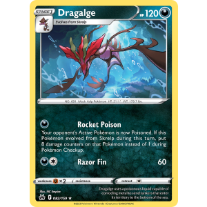 Dragalge 82/159 Pokemon TCG Sword & Shield Crown Zenith