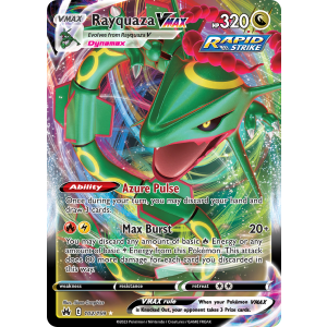 Rare Holo VMAX Rayquaza VMAX 102/159 Pokemon TCG Sword & Shield Crown Zenith