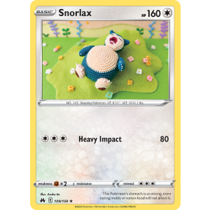 Snorlax 109/159 Pokemon TCG Sword & Shield Crown Zenith