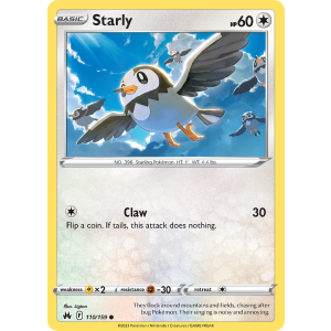 Starly 110/159 Pokemon TCG Sword & Shield Crown Zenith