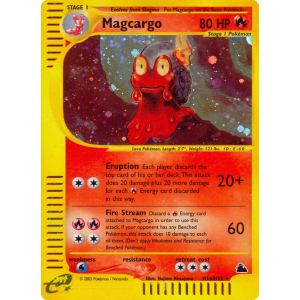 Rare Holo Magcargo H16/144 Pokemon TCG E-Card Skyridge