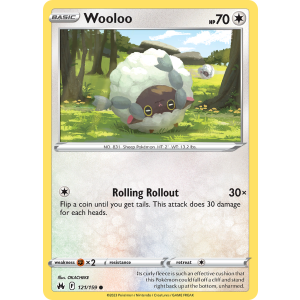 Wooloo 121/159 Pokemon TCG Sword & Shield Crown Zenith