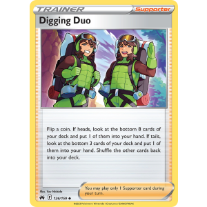 Digging Duo 126/159 Pokemon TCG Sword & Shield Crown Zenith