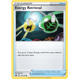 Energy Retrieval 127/159 Pokemon TCG Sword & Shield Crown Zenith