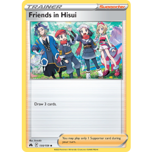 Friends in Hisui 130/159 Pokemon TCG Sword & Shield Crown Zenith