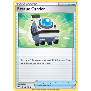 Rescue Carrier 142/159 Pokemon TCG Sword & Shield Crown Zenith