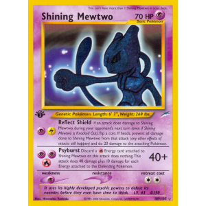 Rare Shining Shining Mewtwo 109/105 Pokemon TCG Neo Neo Destiny