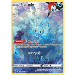 Trainer Gallery Rare Holo Manaphy GG06/70 Pokemon TCG Sword & Shield Crown Zenith Galarian Gallery