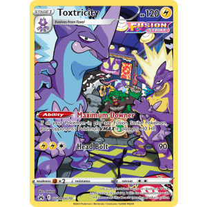 Trainer Gallery Rare Holo Toxtricity GG09/70 Pokemon TCG Sword & Shield Crown Zenith Galarian Gallery