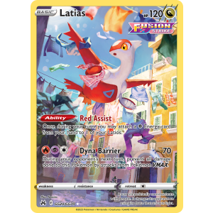 Trainer Gallery Rare Holo Latias GG20/70 Pokemon TCG Sword & Shield Crown Zenith Galarian Gallery