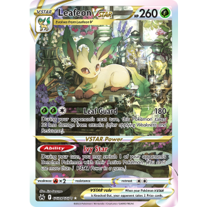 Rare Holo VSTAR Leafeon VSTAR GG35/70 Pokemon TCG Sword & Shield Crown Zenith Galarian Gallery