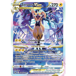 Rare Holo VSTAR Zeraora VSTAR GG43/70 Pokemon TCG Sword & Shield Crown Zenith Galarian Gallery