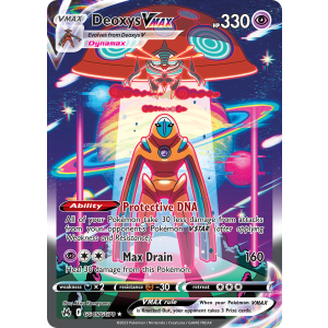 Rare Holo VMAX Deoxys VMAX GG45/70 Pokemon TCG Sword & Shield Crown Zenith Galarian Gallery