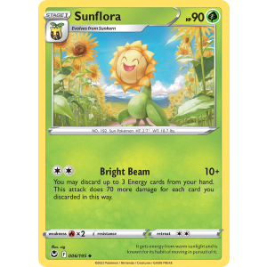 Sunflora 6/195 Pokemon TCG Sword & Shield Silver Tempest