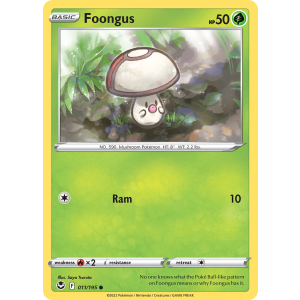 Foongus 11/195 Pokemon TCG Sword & Shield Silver Tempest