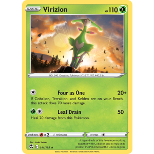 Virizion 14/195 Pokemon TCG Sword & Shield Silver Tempest