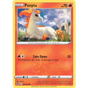 Ponyta 21/195 Pokemon TCG Sword & Shield Silver Tempest