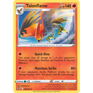 Talonflame 29/195 Pokemon TCG Sword & Shield Silver Tempest