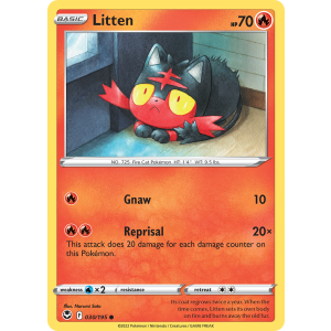 Litten 30/195 Pokemon TCG Sword & Shield Silver Tempest