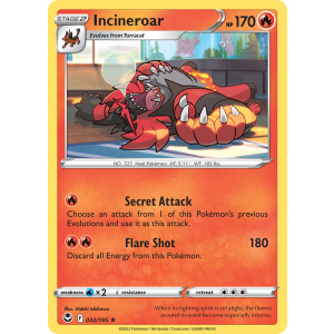 Incineroar 32/195 Pokemon TCG Sword & Shield Silver Tempest