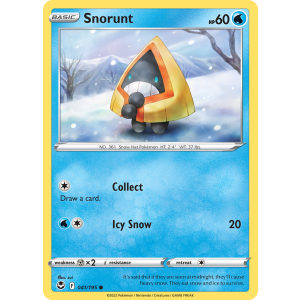 Snorunt 41/195 Pokemon TCG Sword & Shield Silver Tempest