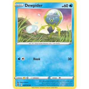 Dewpider 47/195 Pokemon TCG Sword & Shield Silver Tempest