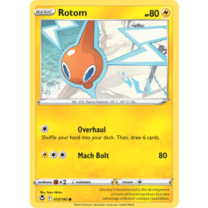 Rotom 53/195 Pokemon TCG Sword & Shield Silver Tempest