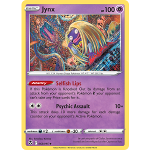 Jynx 62/195 Pokemon TCG Sword & Shield Silver Tempest