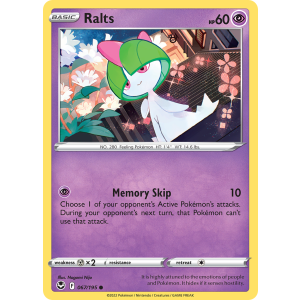 Ralts 67/195 Pokemon TCG Sword & Shield Silver Tempest