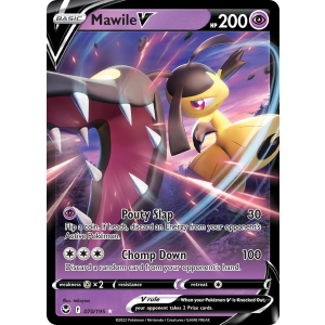 Rare Holo V Mawile V 70/195 Pokemon TCG Sword & Shield Silver Tempest