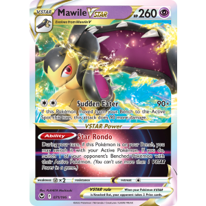 Rare Holo VSTAR Mawile VSTAR 71/195 Pokemon TCG Sword & Shield Silver Tempest