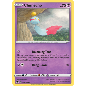 Chimecho 74/195 Pokemon TCG Sword & Shield Silver Tempest